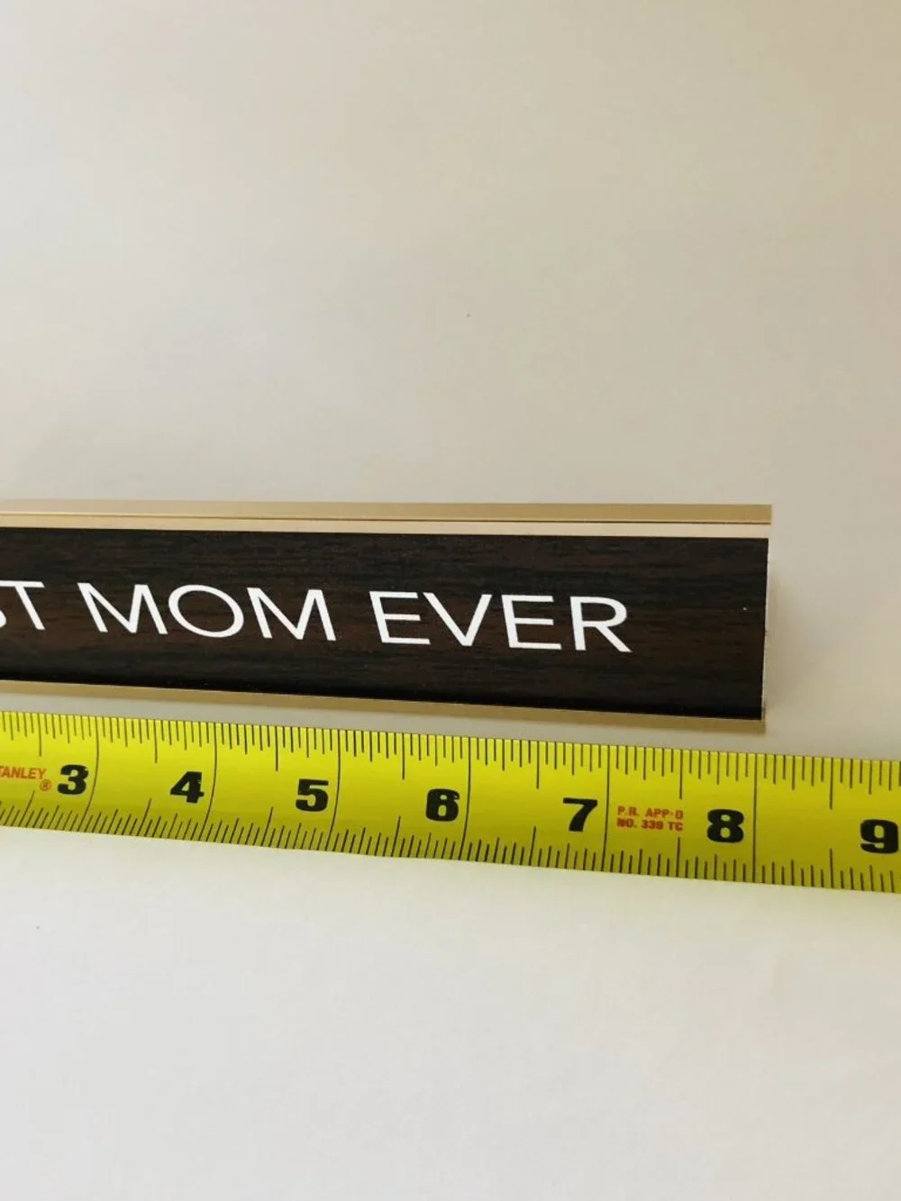 Best Mom Ever Desk Name Plate Aahs!! Engraving Gift Made in USA